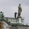 На крыше Эрмитажа. С- Петербург