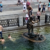Прыжки в воду в центре Москвы