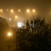 Туман над ночным городом