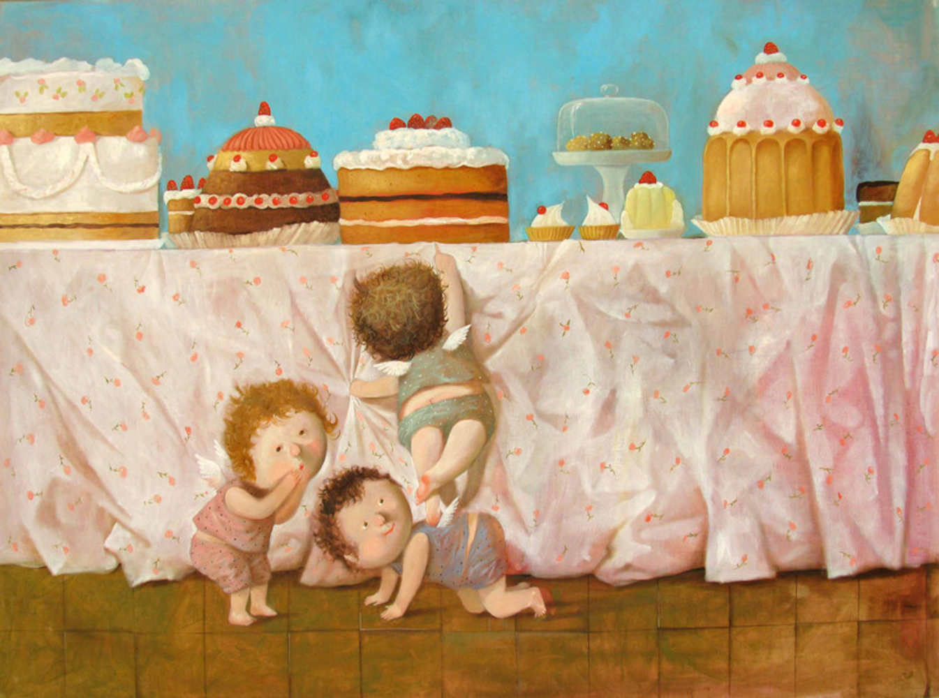 Гапчинская Евгения картины с тортом