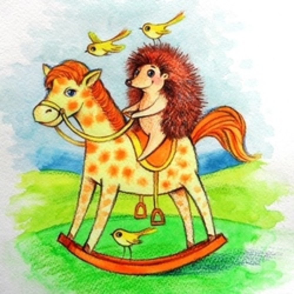 Лошадка открытки. Ежик лошадка. Забавные лошадки. Ежик на коне. Ежик и лошадь.