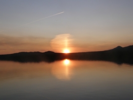 Закат на озере Зюраткуль