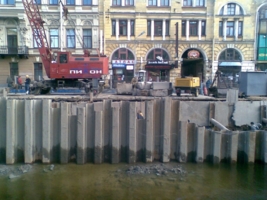Канал Грибоедова на ремонте