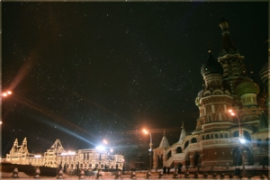 Ночь,кремль,фонари.....