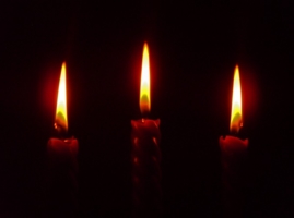 свеча горела