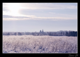 Зимние деревенские поля...