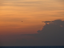 закат  на острове Бали