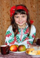 Украиночка с яблочками