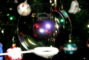Рождественский  мыльный пузырик 