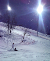 Вечернее катание на лыжах