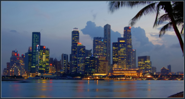 Сингапур в сумерках