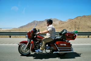 Мотоциклист в штате Невада