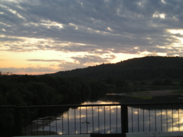 закат с моста