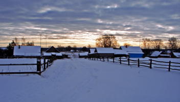 Зимния деревня