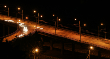 Фрагмент ночного моста