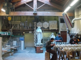 мастерская,работы по мрамору