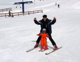 На лыжах с папой