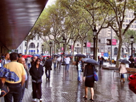 Дождик в Барселоне
