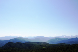 Вид на Кавказские горы 