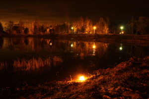 ночная жизнь озера