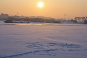 Рисунок из следов.