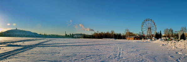 На городском пруду