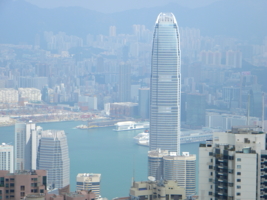 Вид на Гонконг с пика Виктории