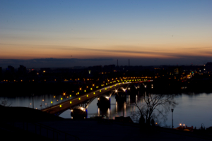 Мост на закате