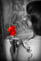 Девушка и роза