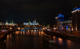 Ночная  Москва