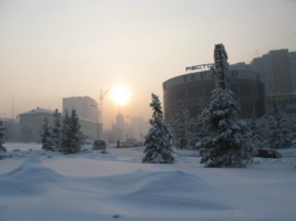Зимний день в Сибири