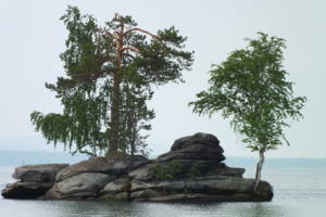 Одинокий каменный островок