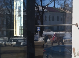 По улицам коня водили