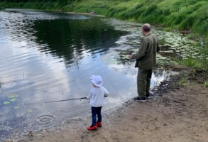 С дедом на рыбалку