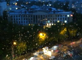 вечерний дождь