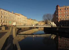 Львиный мост в Петербурге