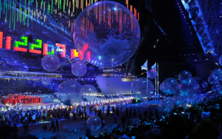Олимпийские шары. Сочи 2014.