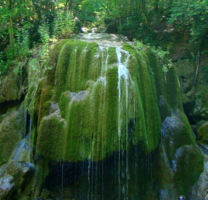 Водопад Серебряные струи, до его разрушения.