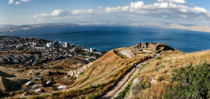 Море Галилейское с горы Береника