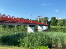 Пешеходный мост через Серебрянку