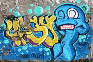 Старое граффити.