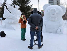 Победа в конкурсе Снежная скульптура