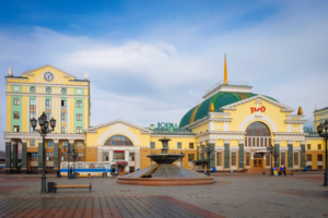 Красноярский железнодорожный вокзал.