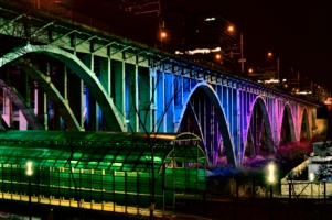 Ночь. Астраханский мост.