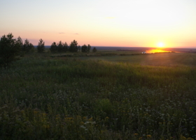 Последний луч заходящего Солнца