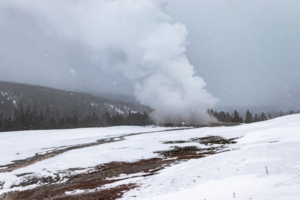Гейзер зимой