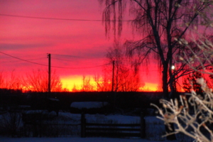 Огненное небо.