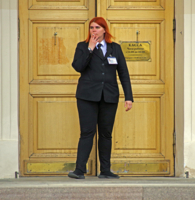 У входа в Большой театр