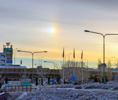 Зимняя радуга или явление гало