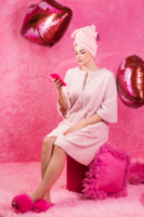 в розовом цвете